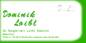 dominik loibl business card